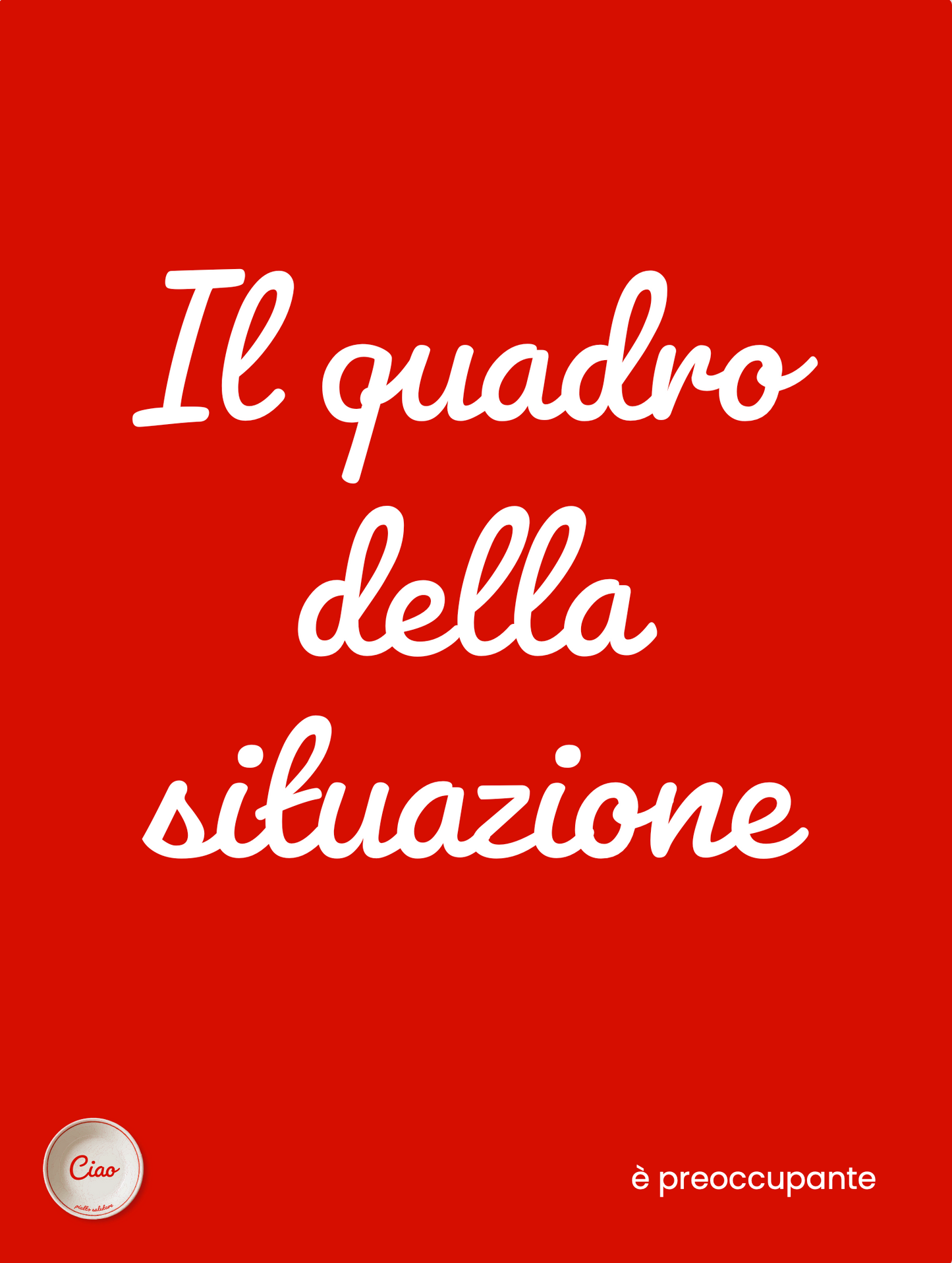 Poster "Il quadro della situazione"