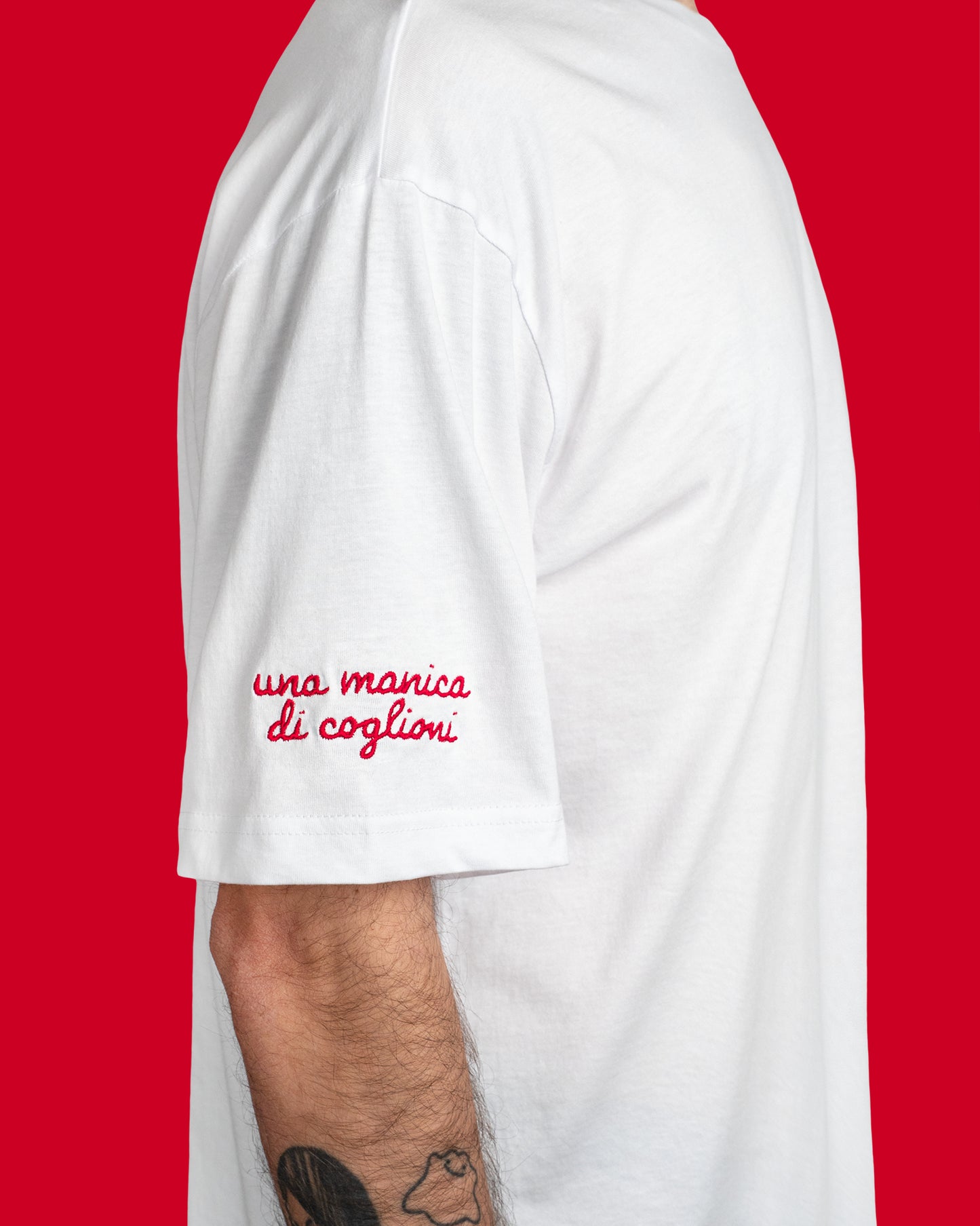 T-shirt una manica di coglioni