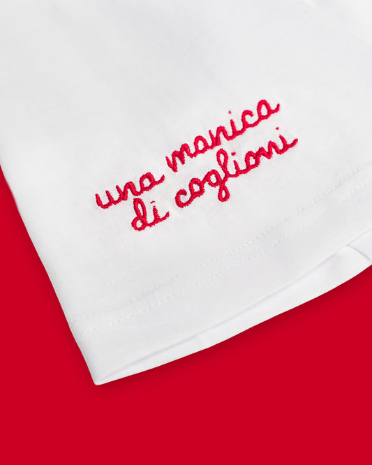 T-shirt una manica di coglioni