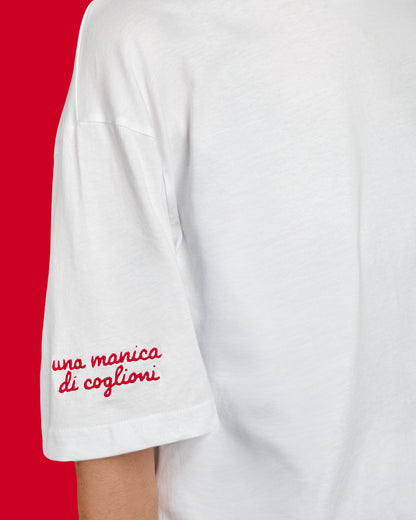 T-shirt una manica di coglioni