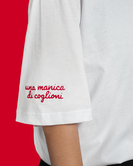 T-shirt una manica di coglioni