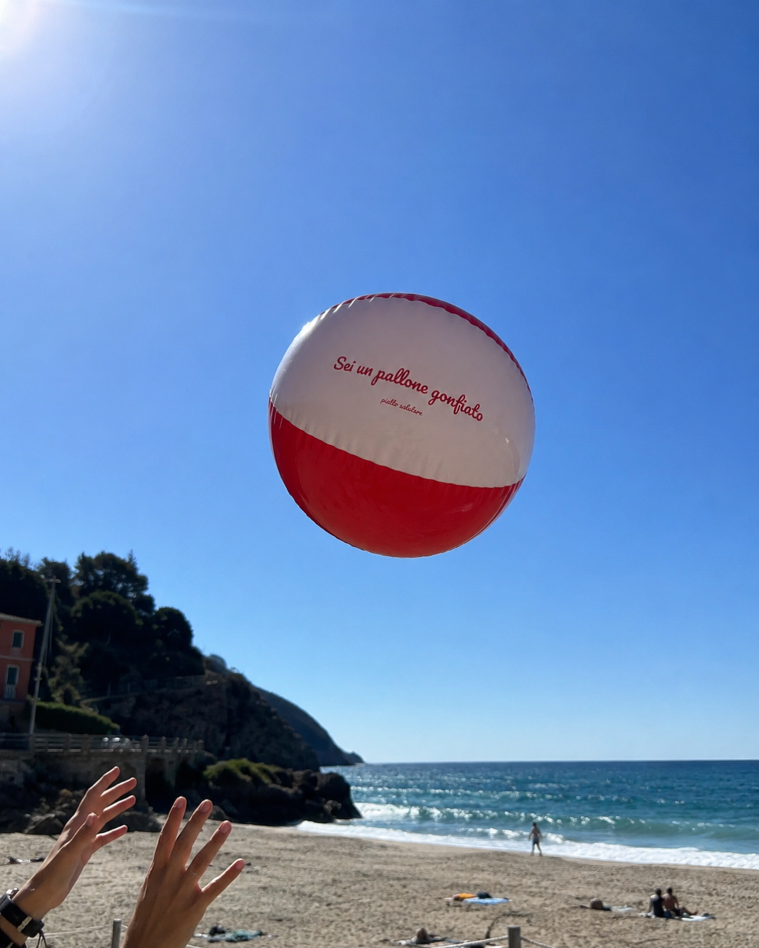Pallone da spiaggia "Sei un pallone gonfiato"