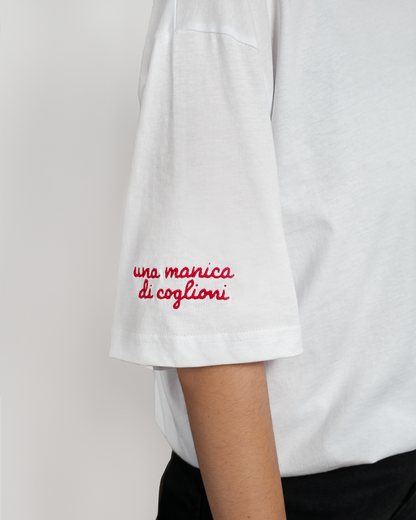 T-shirt una manica di coglioni