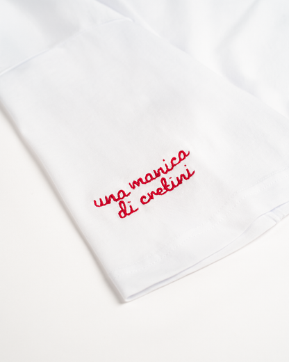 T-shirt una manica di cretini